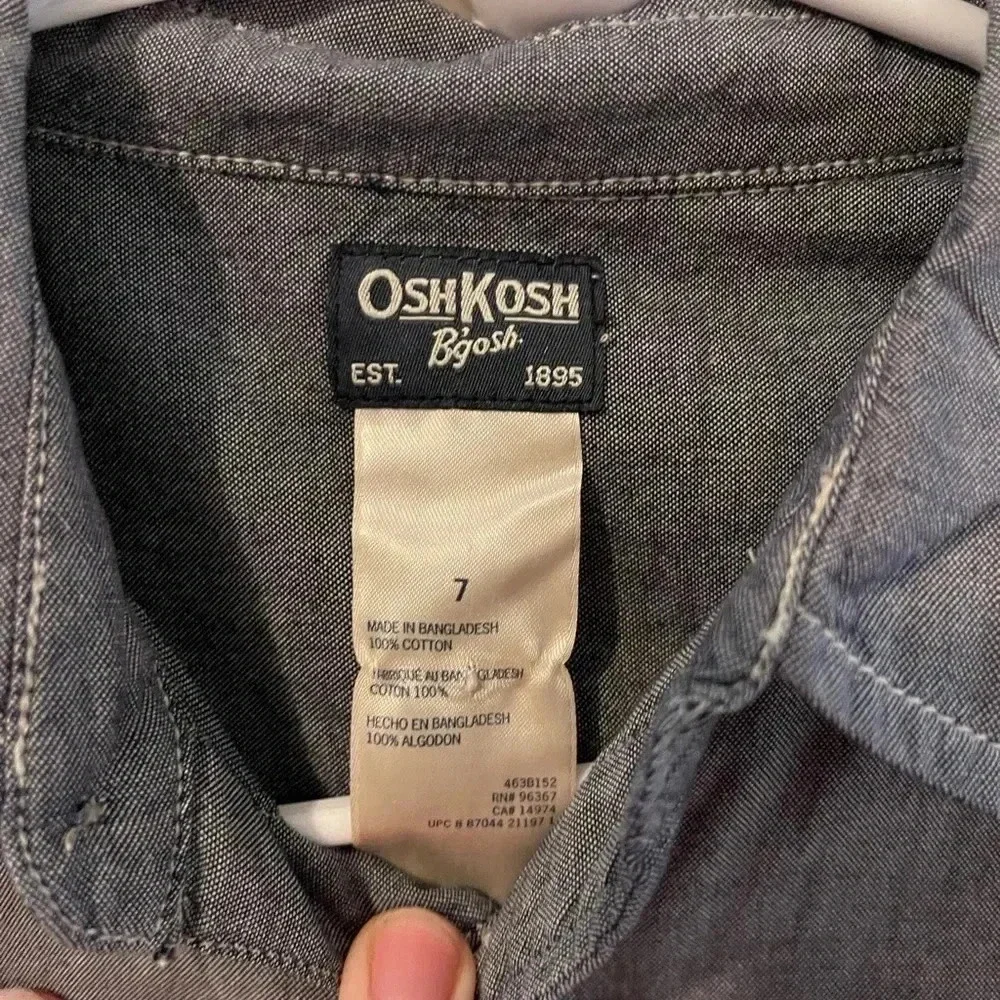 Very nice boy OshKosh B’gosh size 7 gray